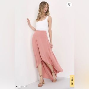 Ambrosio Mauve Pink High-Low Maxi Skirt
O'Neill